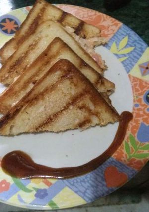 A picture of Paneer grill sandwich.