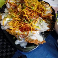 Paalak patta chaat A picture of Paalak patta chaat.