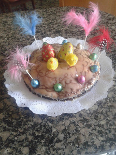 Una foto de Mona de Pascua casera