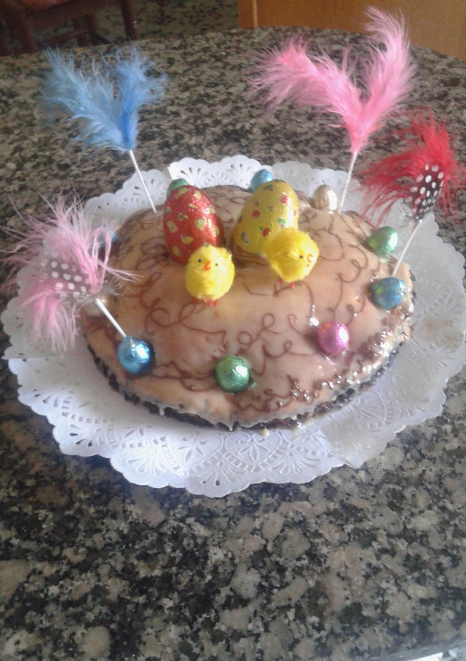 Una foto de Mona de Pascua casera