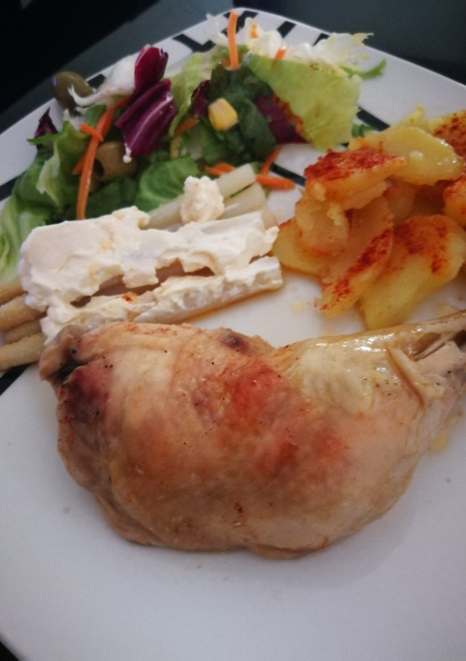 Una foto de Pollo en microondas