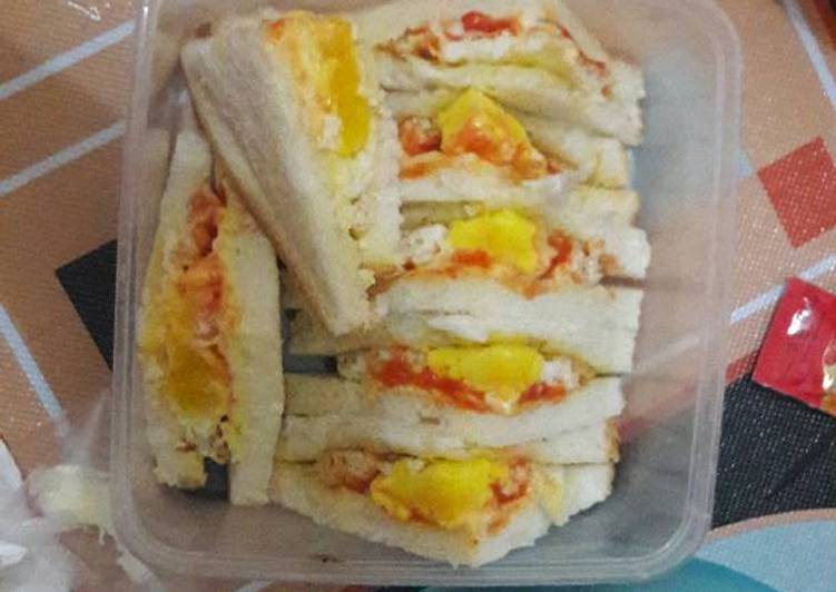 Resep Sandwich telor ala anak kos Anti Gagal