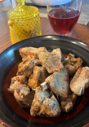 A picture of Flour-Dusted Pork Ribs.