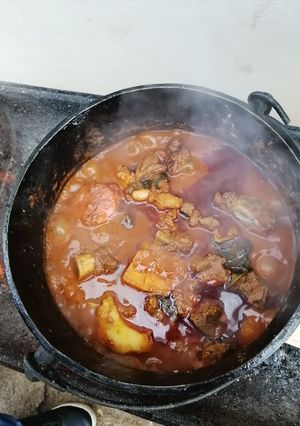 A picture of Potjie Mutton Curry.