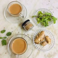 A picture of Galangal masala tea.