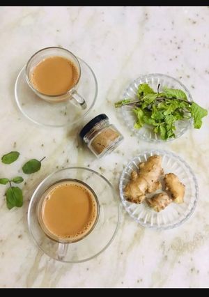 A picture of Galangal masala tea.
