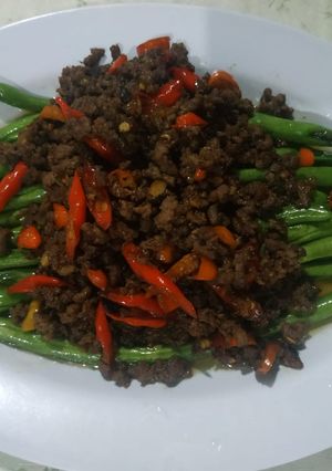 Foto resep Tumis buncis daging giling