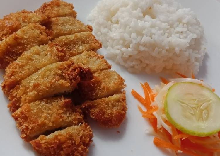 Chicken Katsu + Salad Mudah dan Praktis
