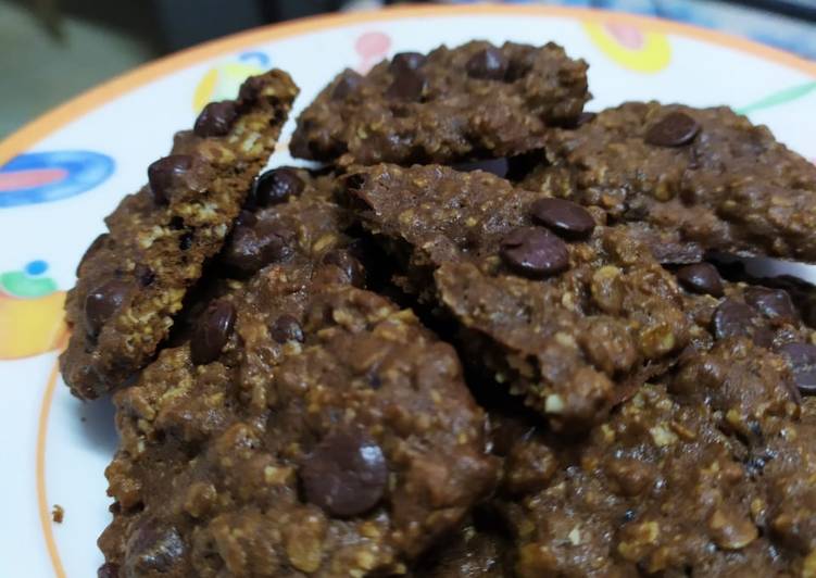 Resep Choco coffee oat cookie, Bikin Ngiler