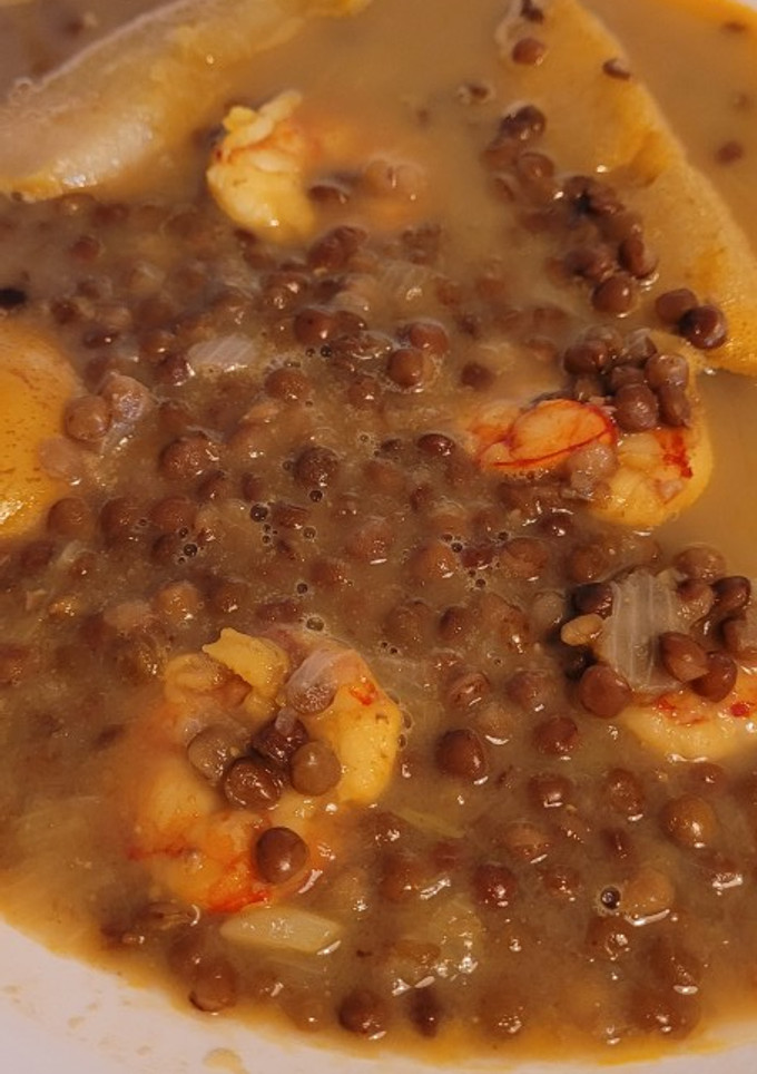 Una foto de Guiso de lentejas hindú con Thermomix