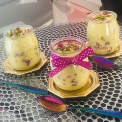 A picture of Elaichi Srikhand.