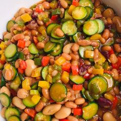 A picture of Sweet & sour bean salad #themechallenge.