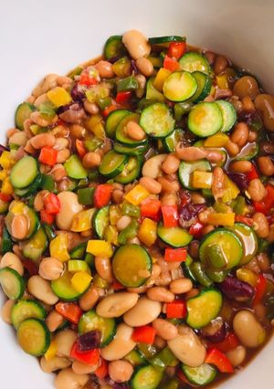 A picture of Sweet & sour bean salad #themechallenge.