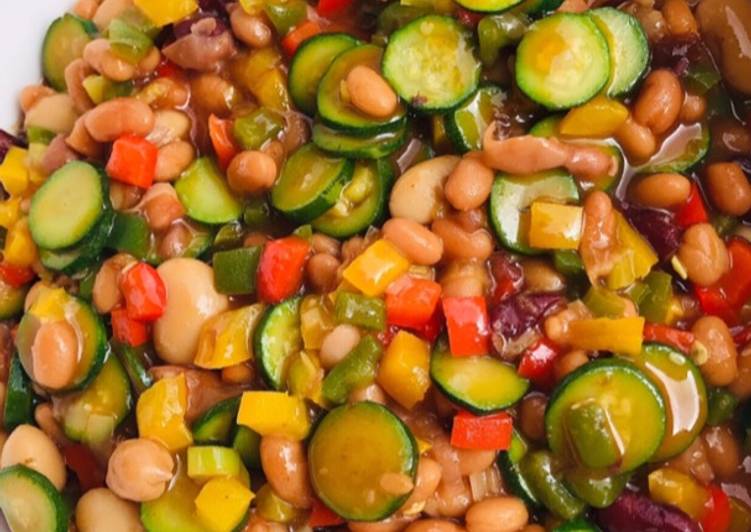 Recipe of Favorite Sweet &amp; sour bean salad #themechallenge