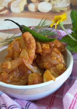 A picture of Garlic honey taro masti.