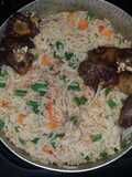 Ganished coconut rice