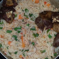 A picture of Ganished coconut rice.