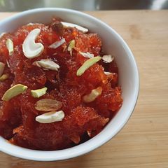 A picture of Gajar ka halwa.