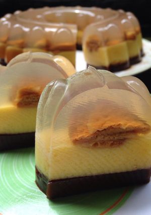 Foto resep Pudding regal tiga lapis