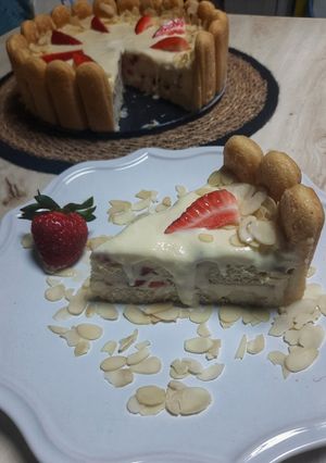 O poză a rețetei Charlotte cake 🍓.