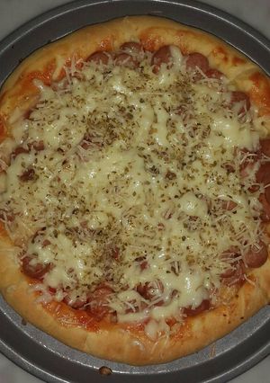 Foto resep Pizza bahan roti manis