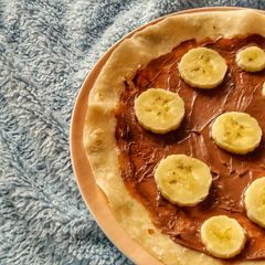 A picture of Banana and Nutella Tortilla.