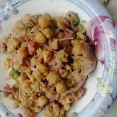 A picture of Chola chaat.