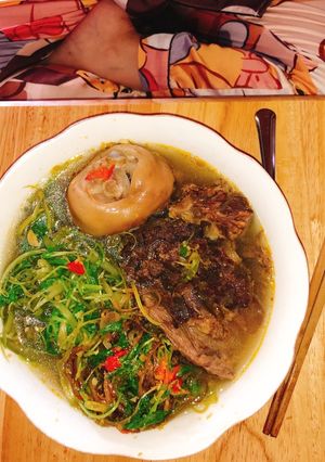 Hình của món Bún bò Huế.