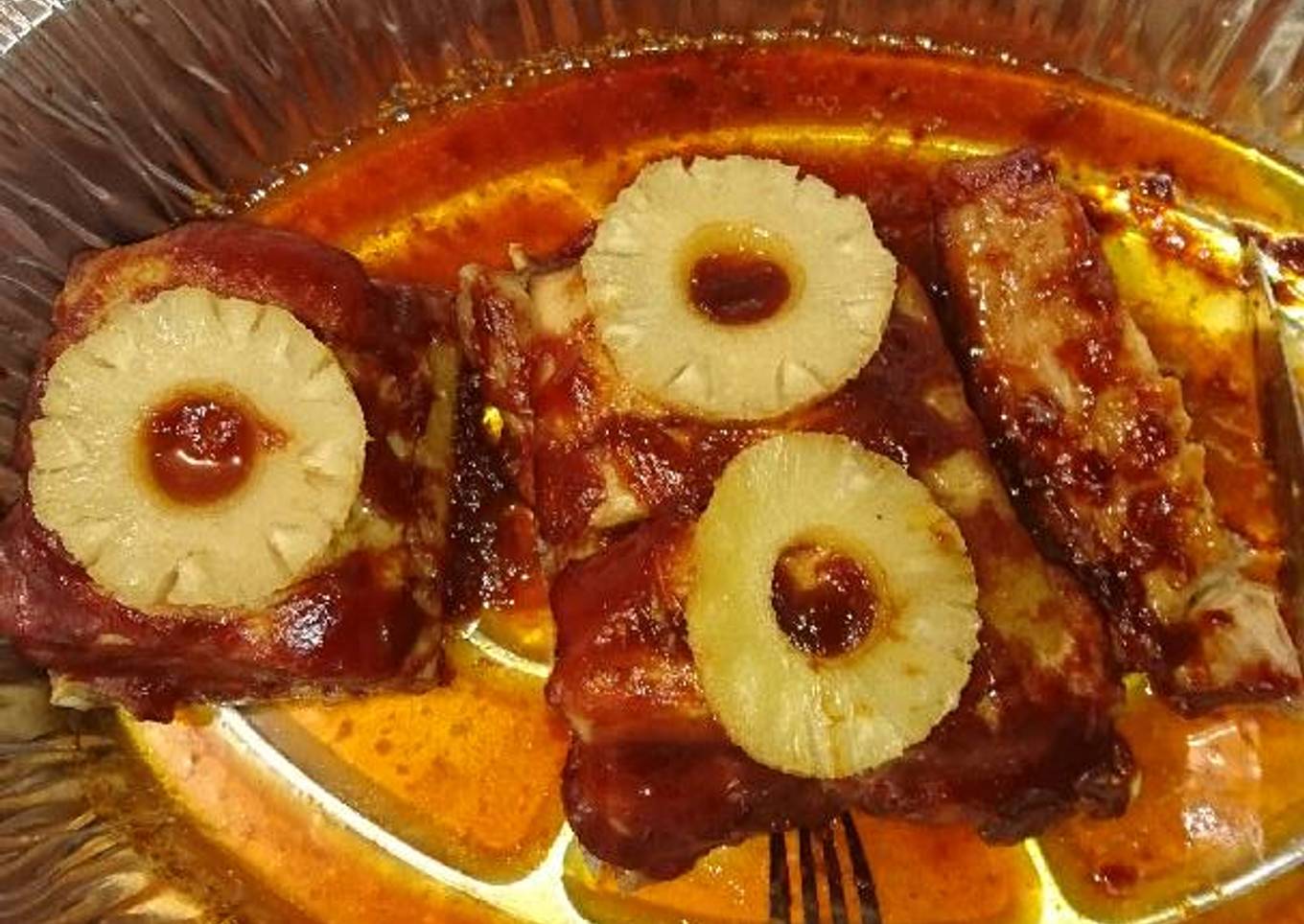 Costillas de cerdo a la BBQ