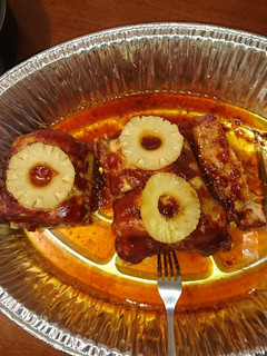 Una foto de Costillas de cerdo a la BBQ