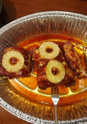 Una foto de Costillas de cerdo a la BBQ