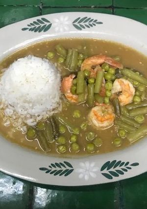 Una foto de Camarones con naranja
