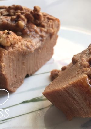 Una foto de Budín de chocolate hiperproteico Fit