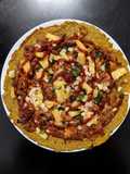 Pizza con masa de plátano