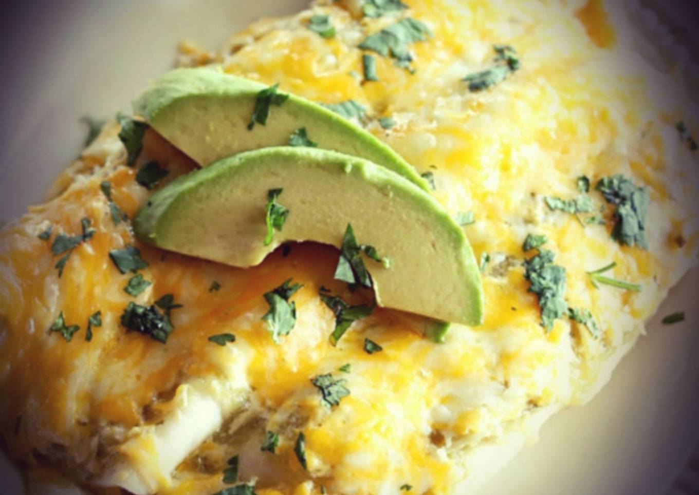 Mike's White Green Chile Chicken Enchiladas
