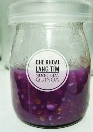 Hình của món Chè khoai lang tím nước dừa Quinoa.