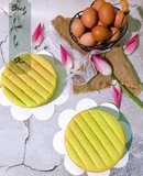 Bánh bông lan lá dứa- không bột nở