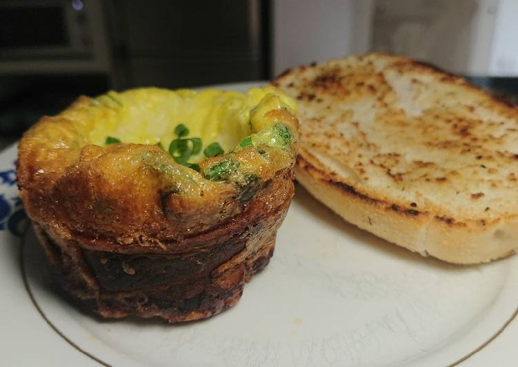 Cestinha de bacon com ovos - Tudogosreceitas