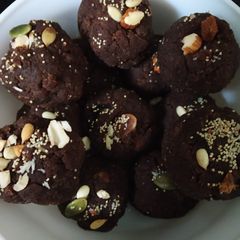 Millet ladoo nachni A picture of Millet ladoo nachni.