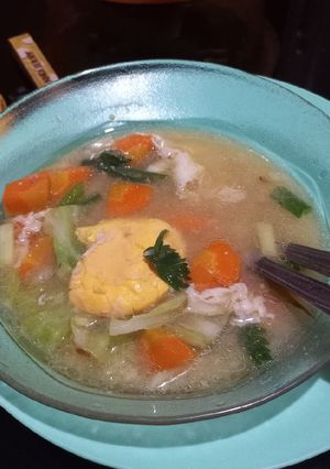 Foto resep Sup makruni mudah