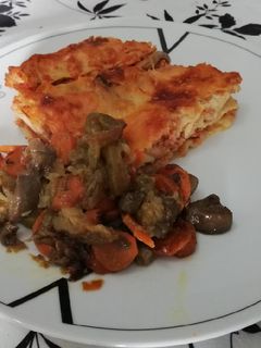Foto de Lasanha com legumes variados