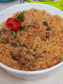 A picture of Fish biriyani.