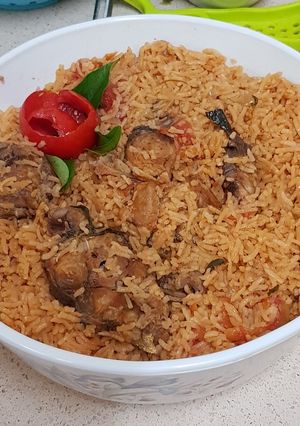 A picture of Fish biriyani.