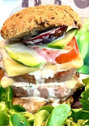 Une photo de Burger Double Chesse Healthy