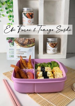 Foto resep Ebi Furai&Tamago Sushi (Ide bekal anak sekolah yang enak dan bernutrisi)