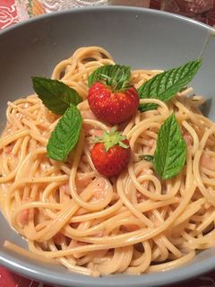 Foto di Spaghetti fragole e menta. 🍓
