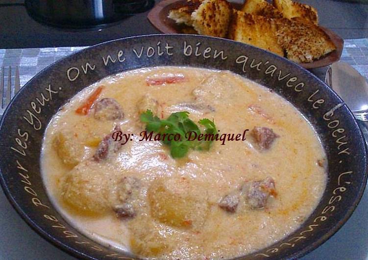 Creme de Amendoim e Costela - Tudogosreceitas