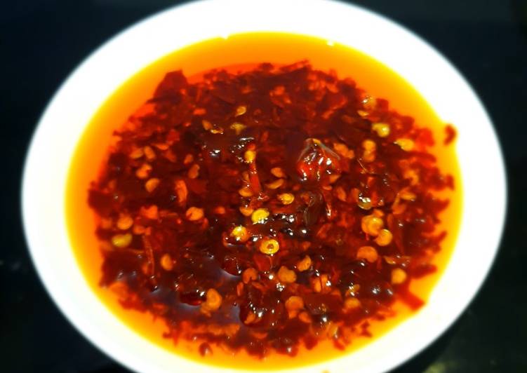 chilli oil sambel dimsum sambel ramen foto resep utama