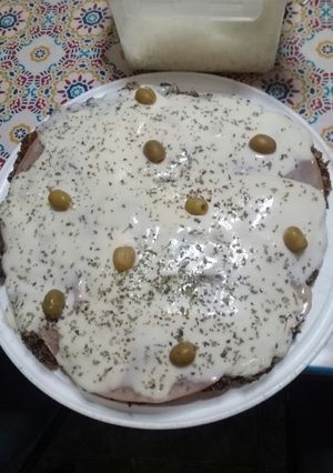 Una foto de Hamburgueson a la pizza