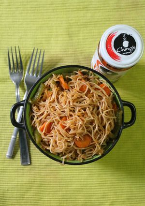 A picture of Vegetable Chowmein.